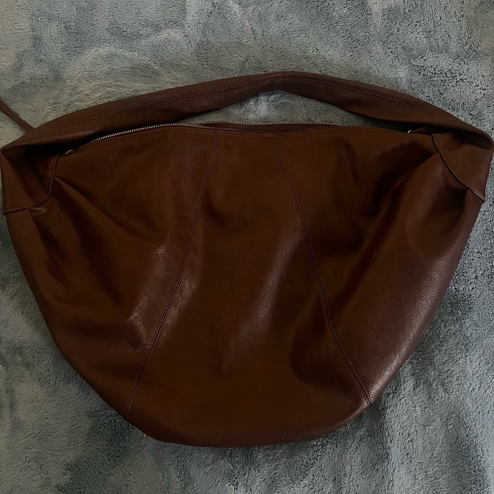 Brown Leather Hobo Bag
